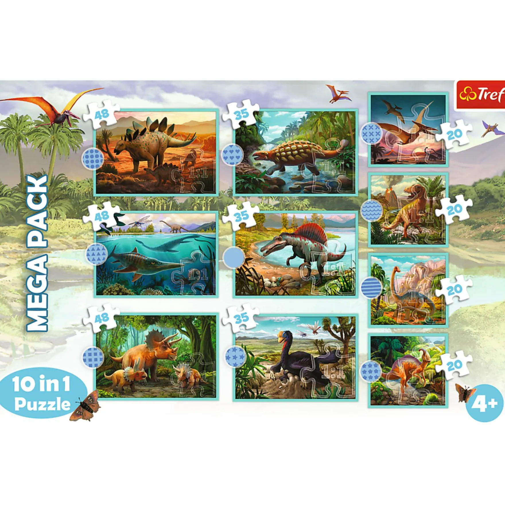 Puzzel dino 10 In 1