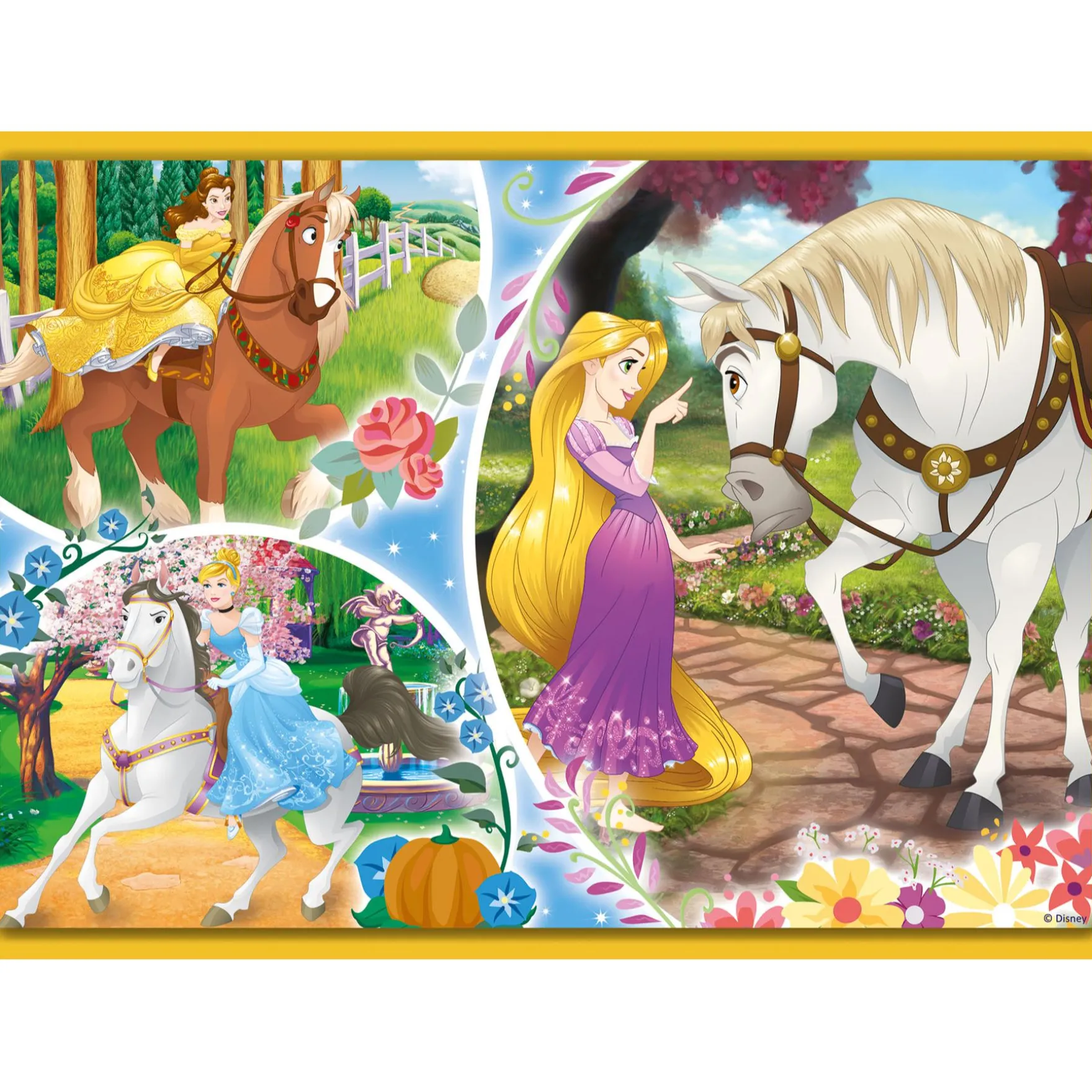Puzzel Disney Princess 4 in 1