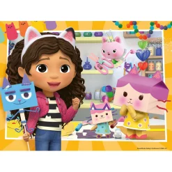 Puzzel Gabby's Dollhouse 4 x 42 stukjes