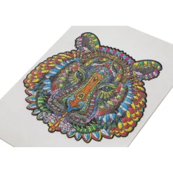 Puzzel hout figuur tijger 130 stukjes