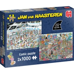 Puzzel Jan Van Haasteren Ruimte en Film (2x1000)