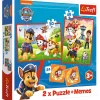 Puzzel Paw Patrol 30 en 48 stukjes en memory