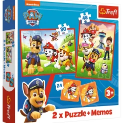 Puzzel Paw Patrol 30 en 48 stukjes en memory