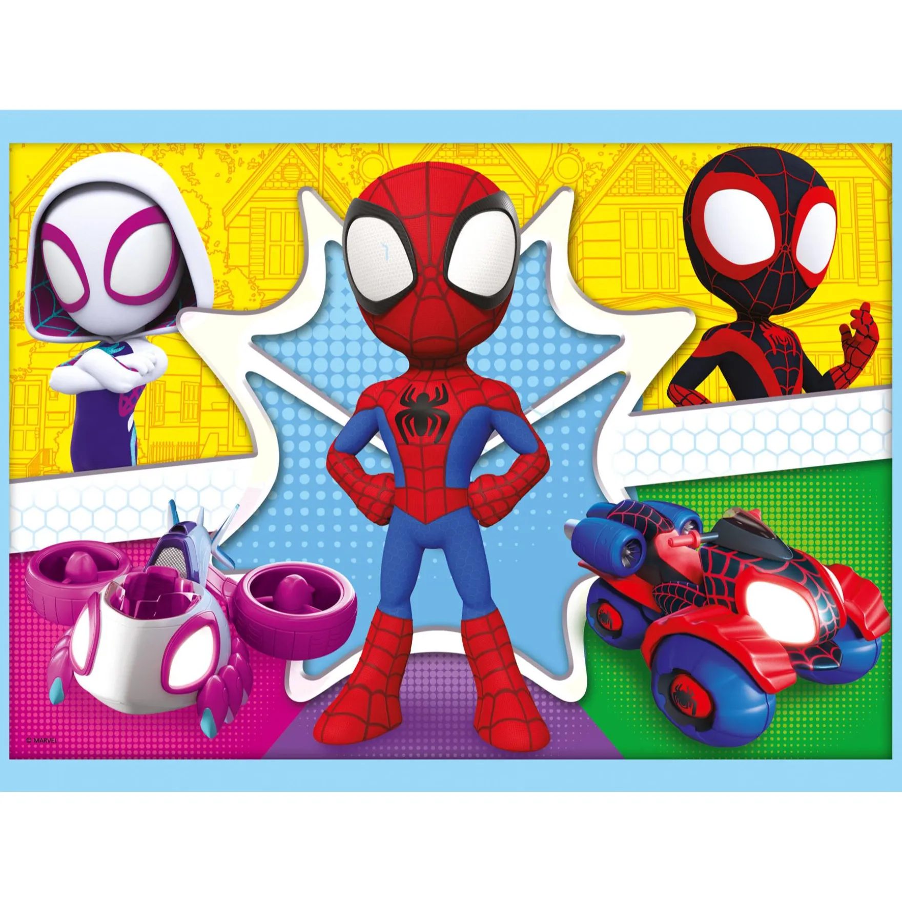 Puzzel Spidey and Friends 4 in 1