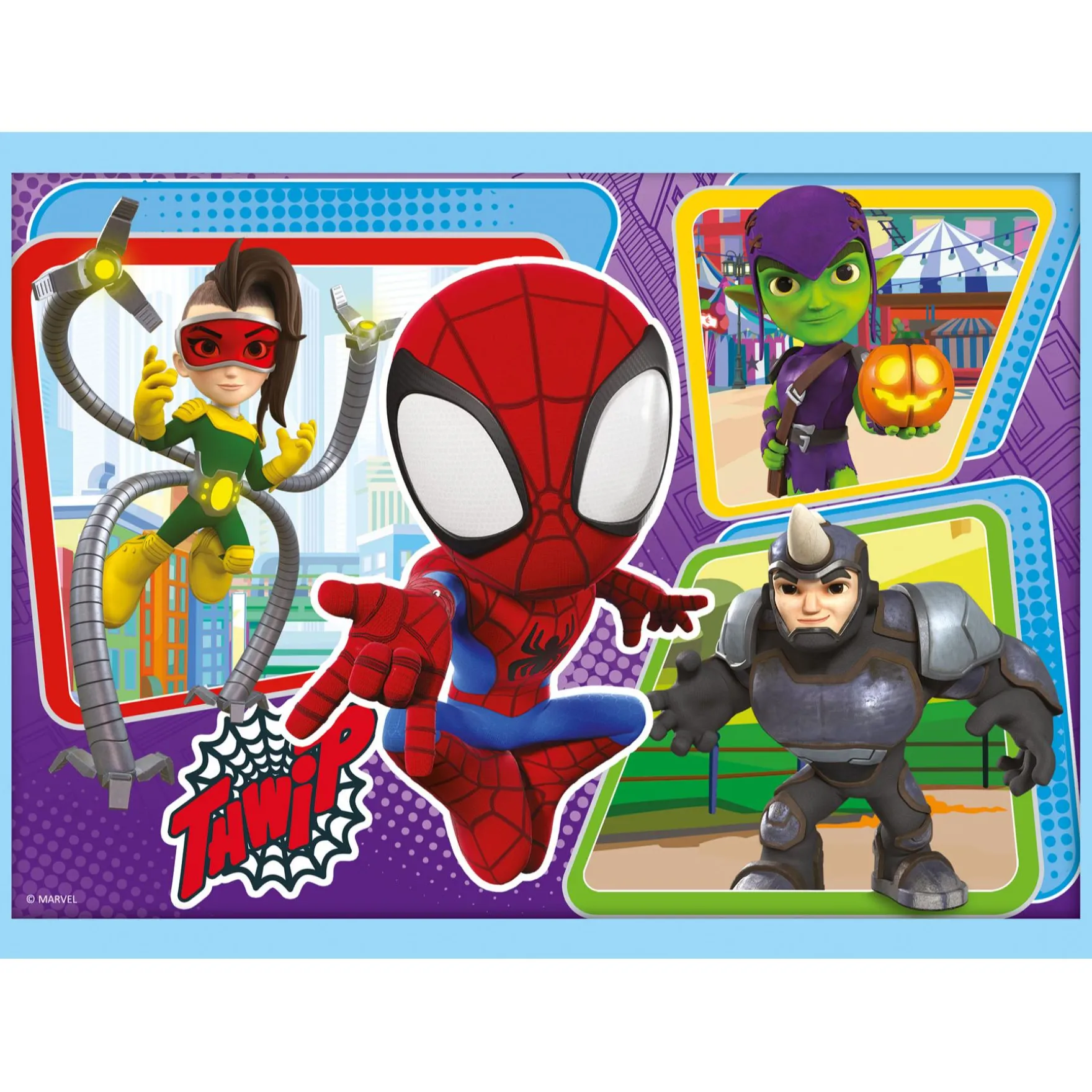 Puzzel Spidey and Friends 4 in 1