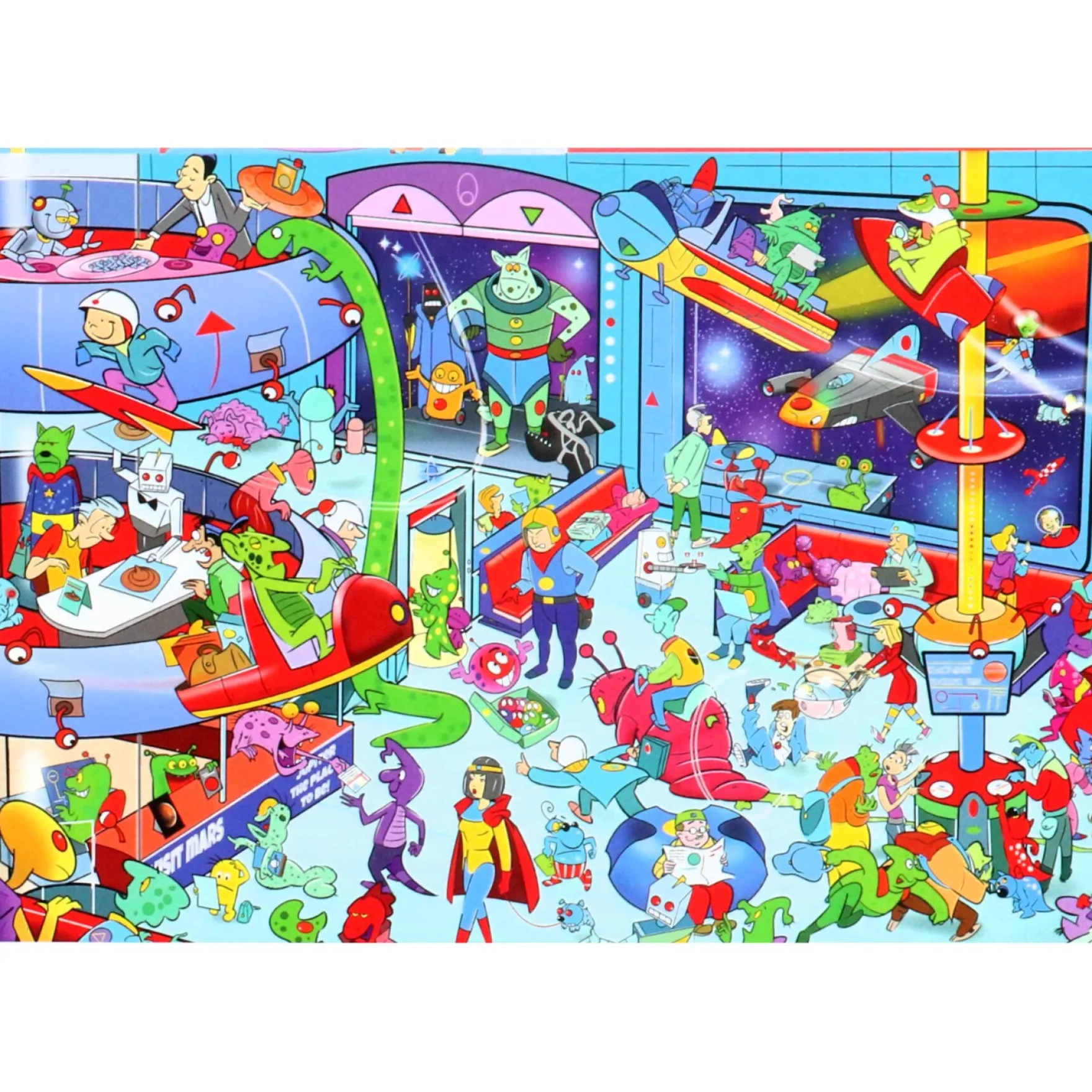 Puzzel Wacky World Outerspace 1000 stukjes