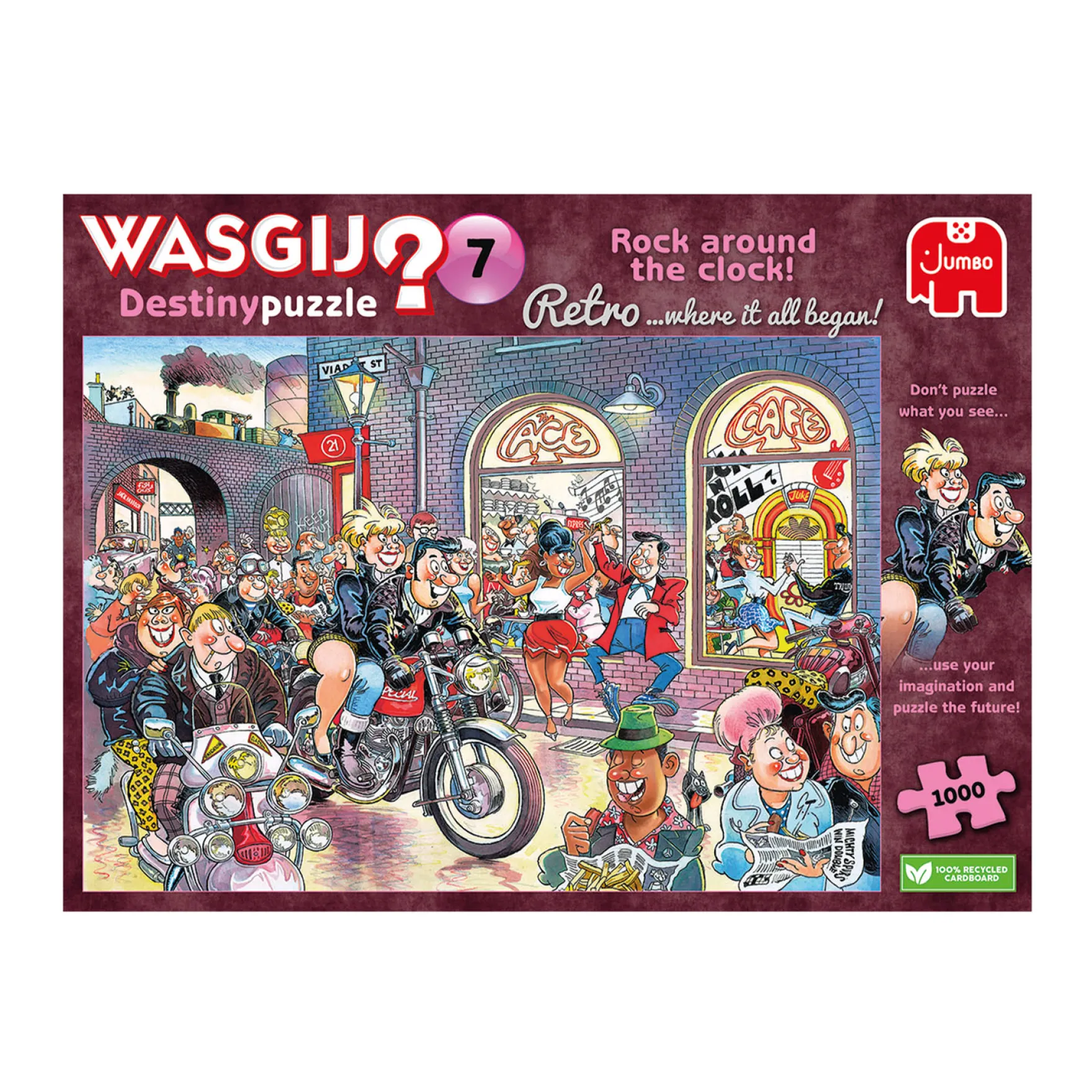 Puzzel Wasgij Retro Destiny 7 Rock around the clock! 1000 stukjes