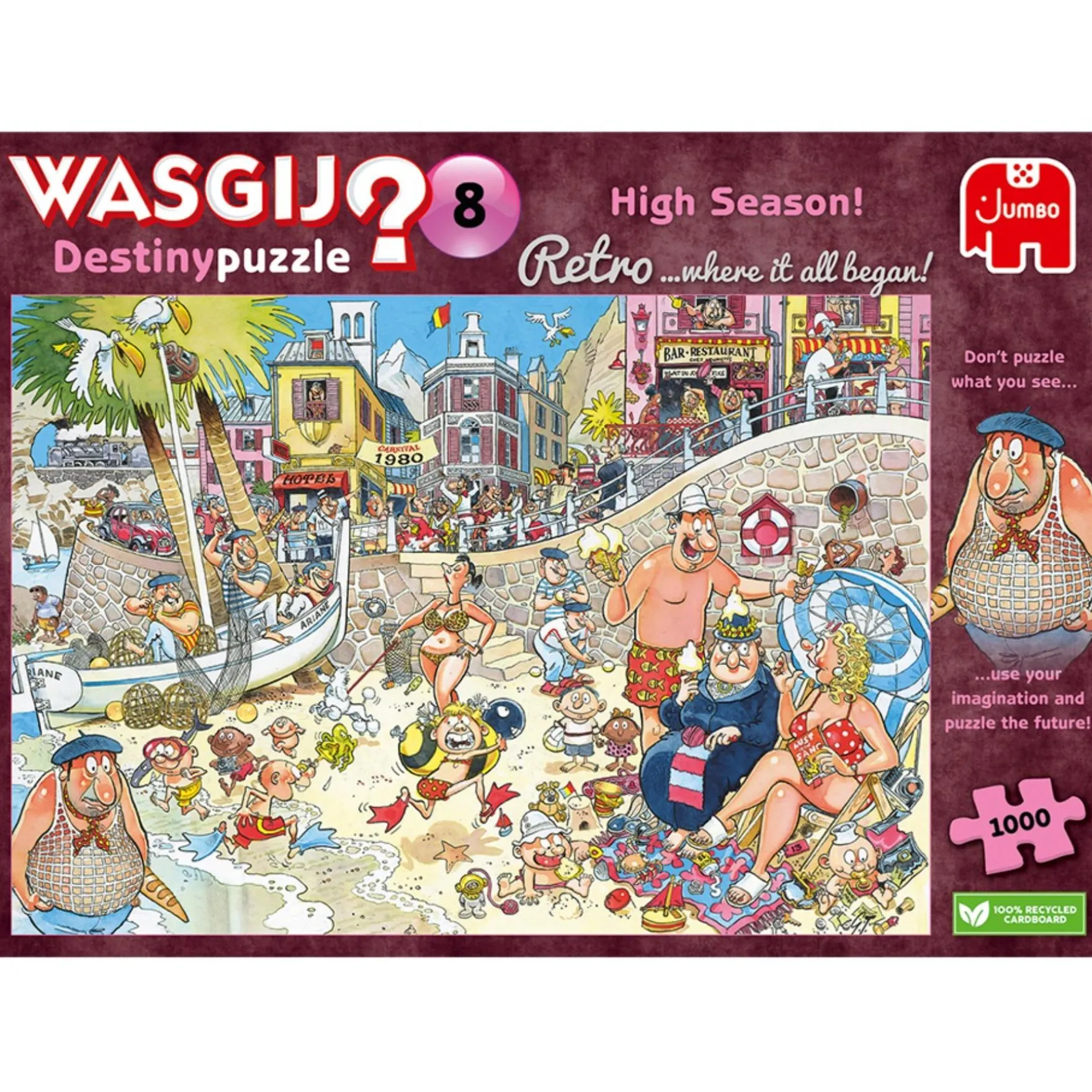 Puzzel Wasgij Retro destiny 8 hoogseizoen 1000 stukjes