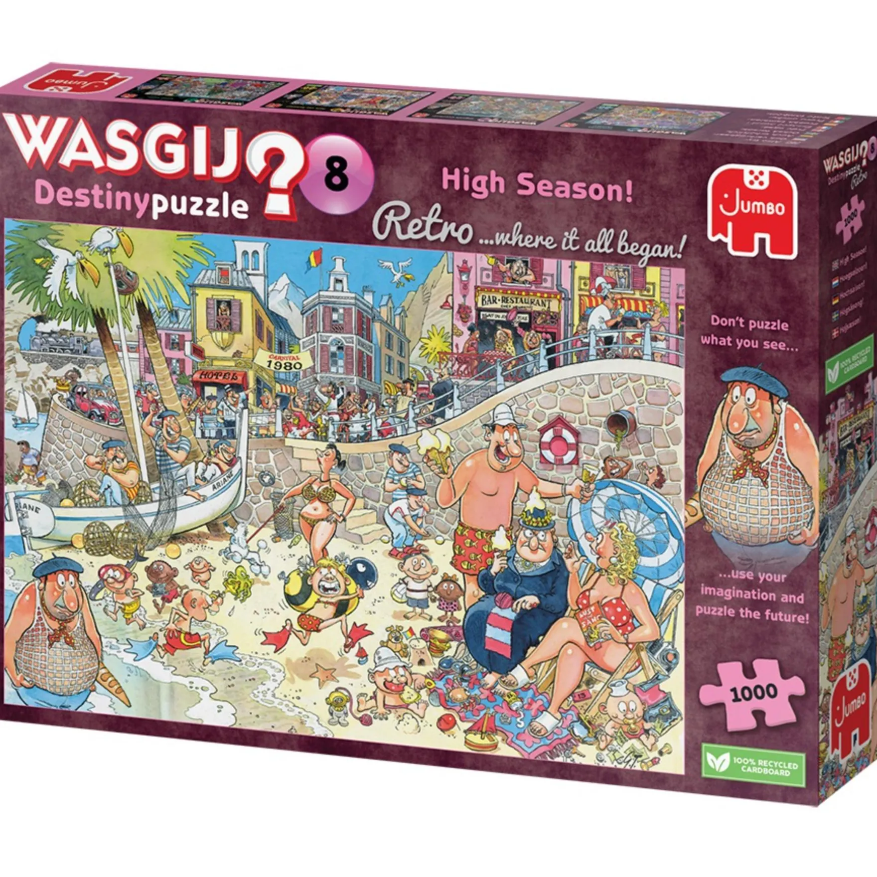 Puzzel Wasgij Retro destiny 8 hoogseizoen 1000 stukjes