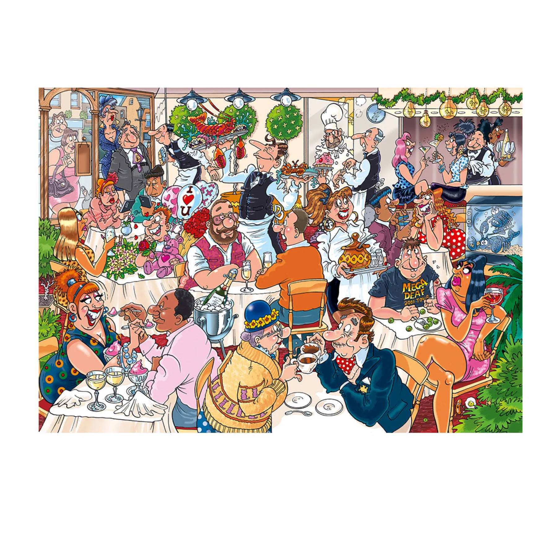 Puzzel Wasgij Retro Mystery 26 date night 1000 stukjes