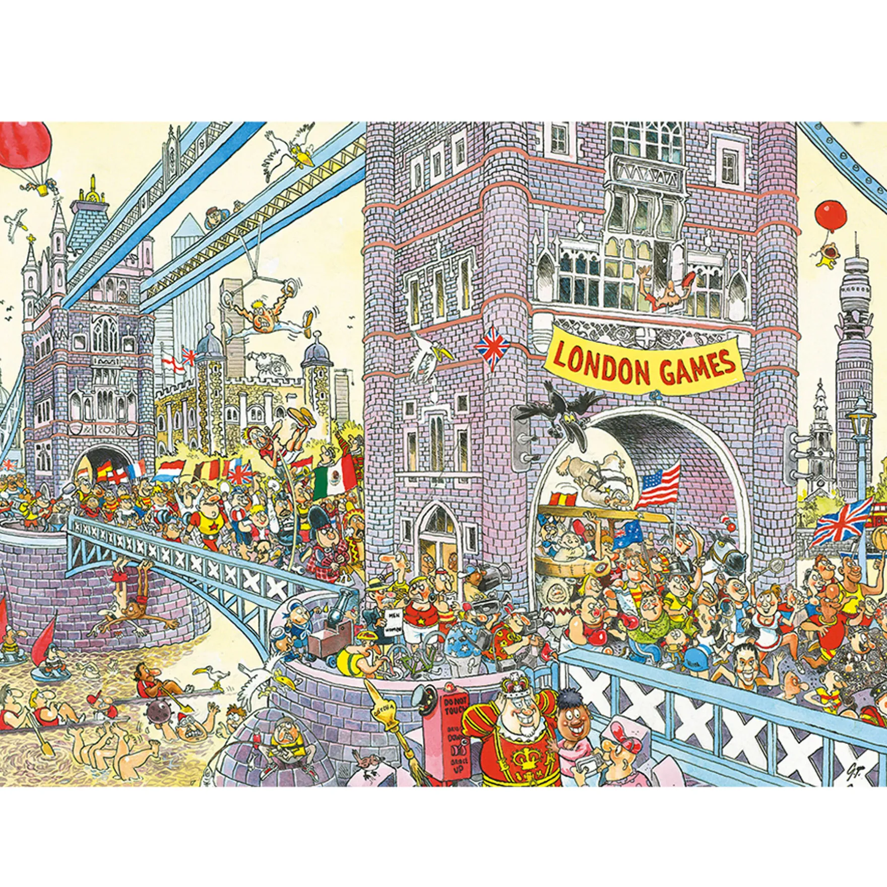 Puzzel Wasgij Retro Mystery 8 laatste horde 1000 stukjes