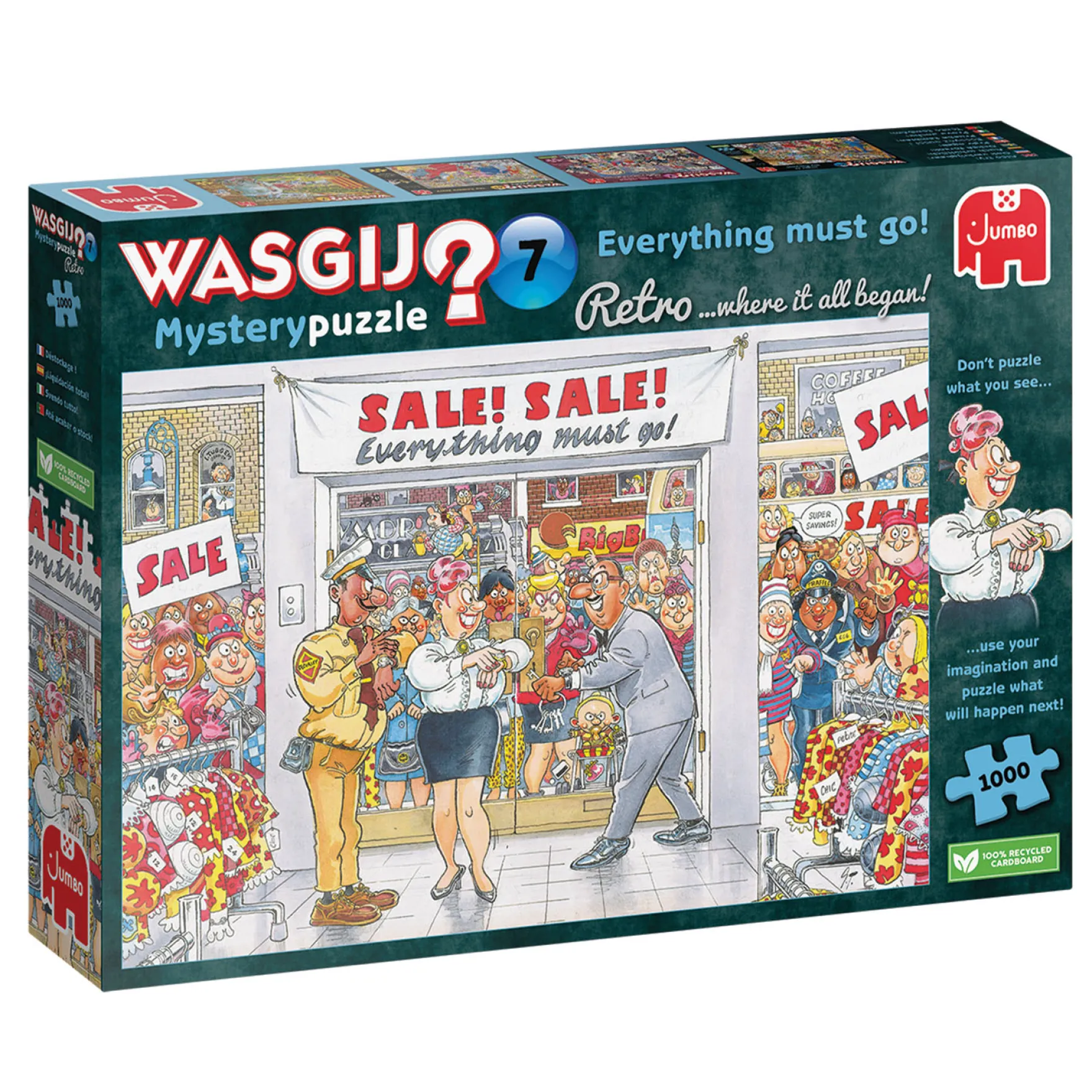 Puzzel Wasgij Retro Mystery 7 Everything must go! 1000 stukjes