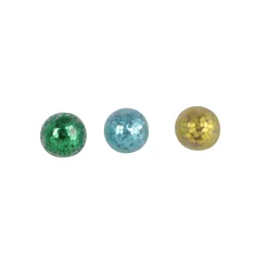 Raamkruiper knijpballen glitter 4 cm 3 stuks
