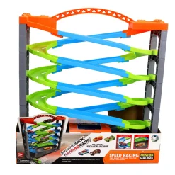 Racebaan deluxe met 5 lagen en 2 auto's