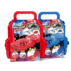 Raceset auto met baan en accessoires in koffer 2 assorti