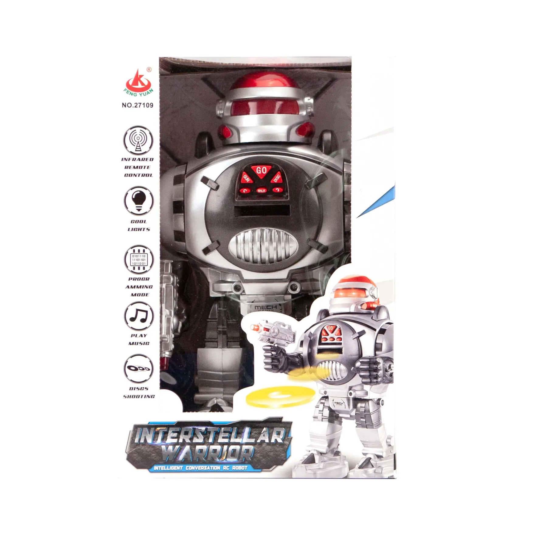 Radiografisch Bestuurbare Robot Interstellar Warrior Met Licht En Geluid 2 Assorti