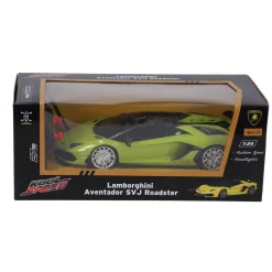 Radiografisch bestuurbare auto lamborghini 1:24 aventador svj roadster neon groen