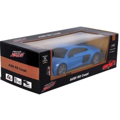 Radiografisch bestuurbare auto audi 1:16 2.4g r8 coupé blauw