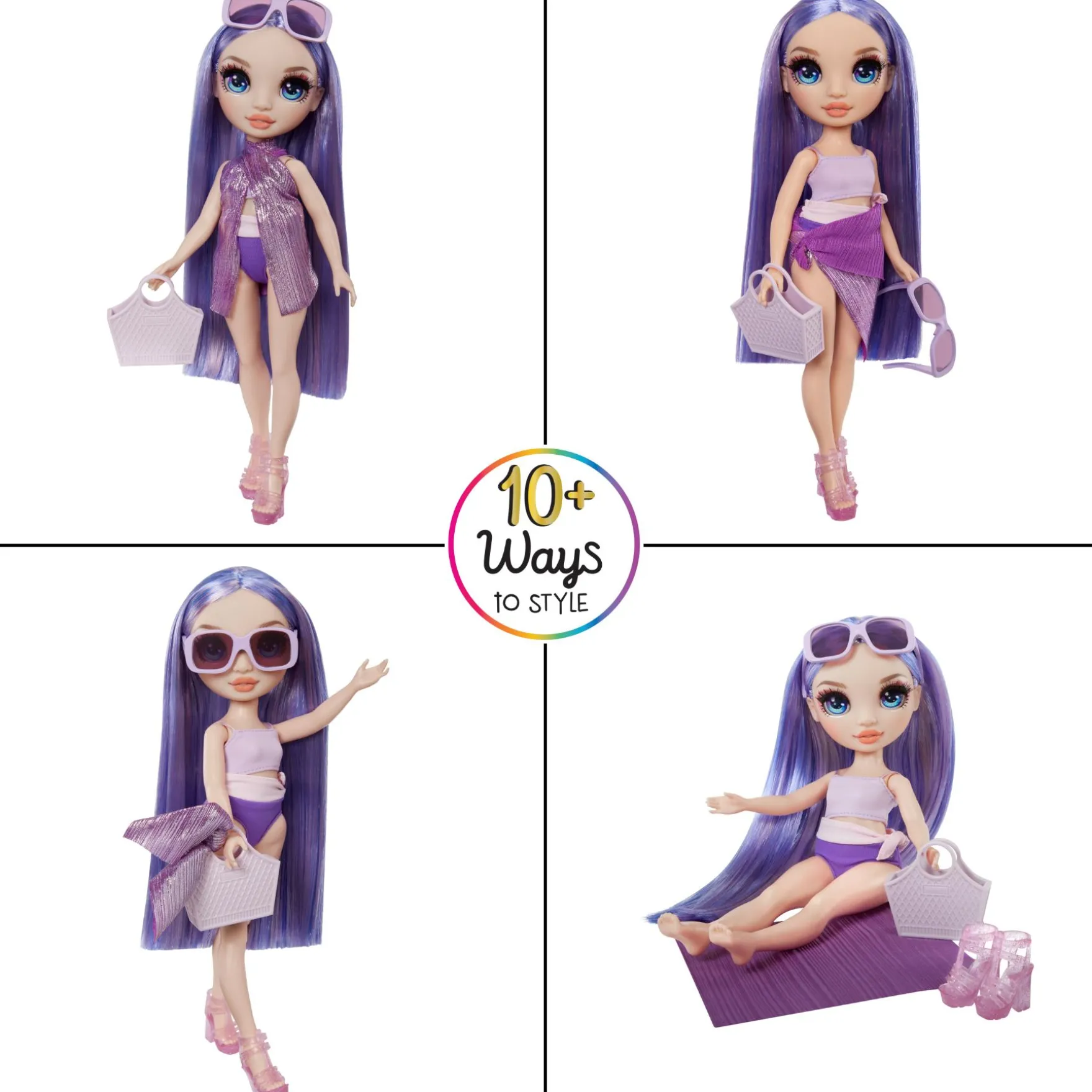 Rainbow High Swim & Style Modepop Violet (Paars)