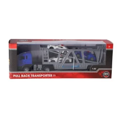 Rapid Wheels vrachtwagen pull back diecast met 3  auto's