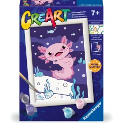 Ravensburger Creart axolotl schilderen op nummer