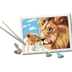 Ravensburger Creart leeuw met baby schilderen op nummer