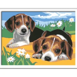 Ravensburger Creart schilderen op nummer  Beagle puppies