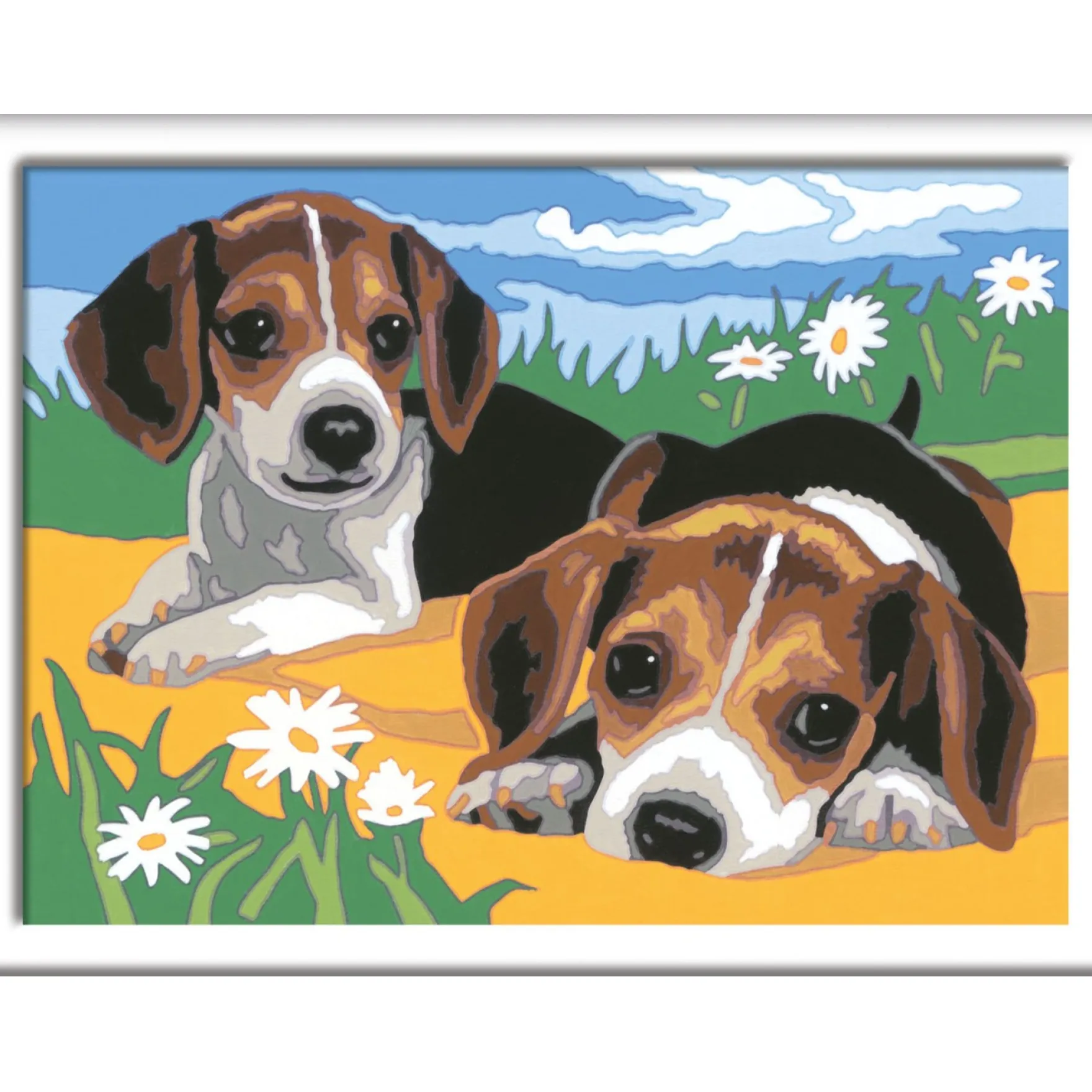 Ravensburger Creart schilderen op nummer Beagle puppies
