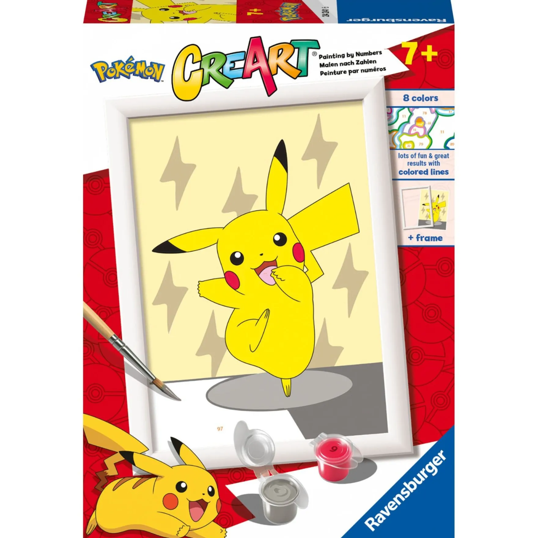 Ravensburger Creart schilderen op nummer Pokémon Pikachu