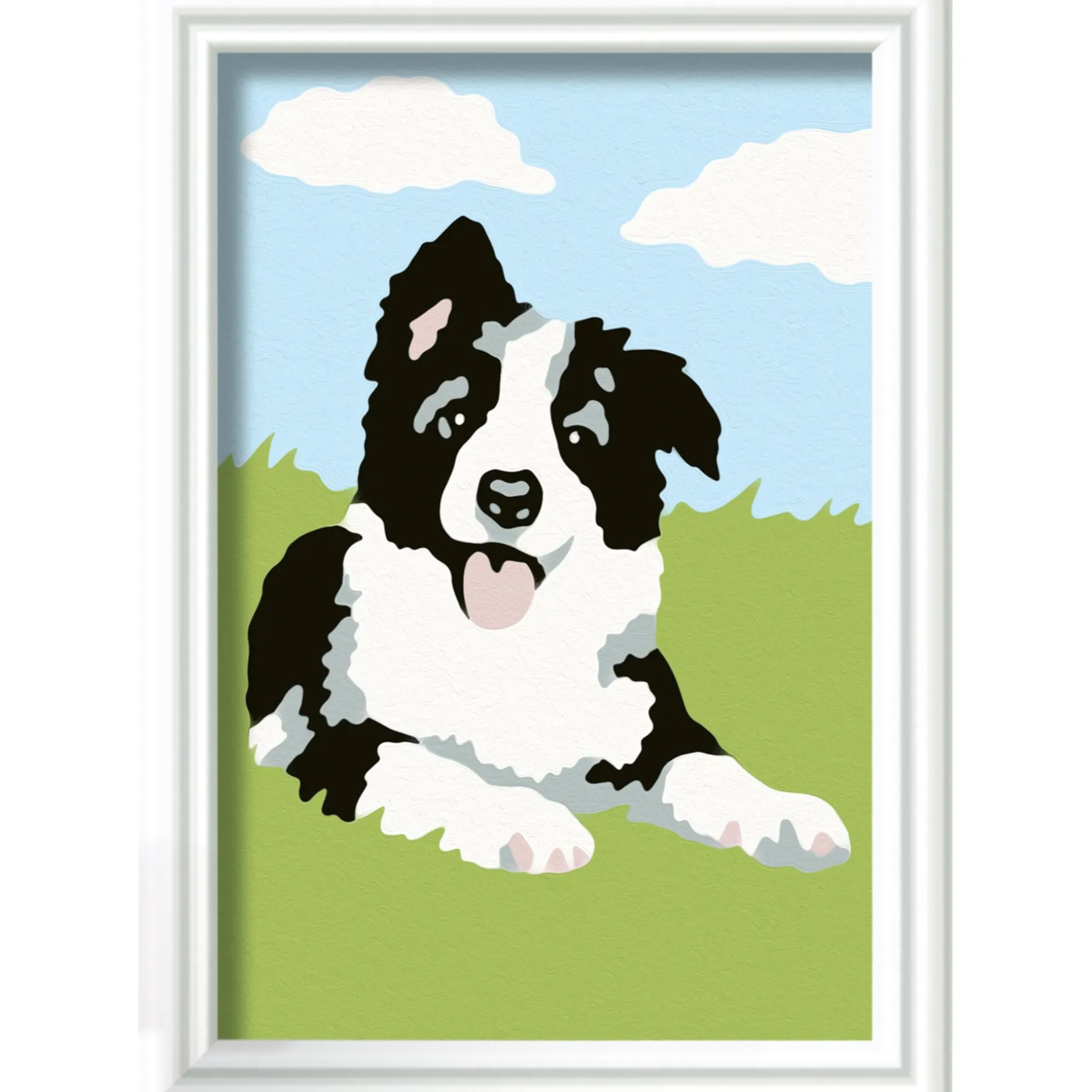 Ravensburger Creart schilderen op nummer border collie