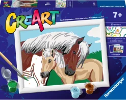 Ravensburger Creart Schilderen op nummer merrie  met veulen
