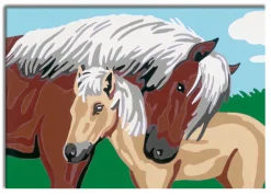 Ravensburger Creart Schilderen op nummer merrie  met veulen