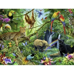 Ravensburger Puzzel Dieren In De Jungle  200 Stukjes XXL