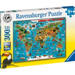 Ravensburger puzzel Dieren Over De Wereld 300  Stukjes