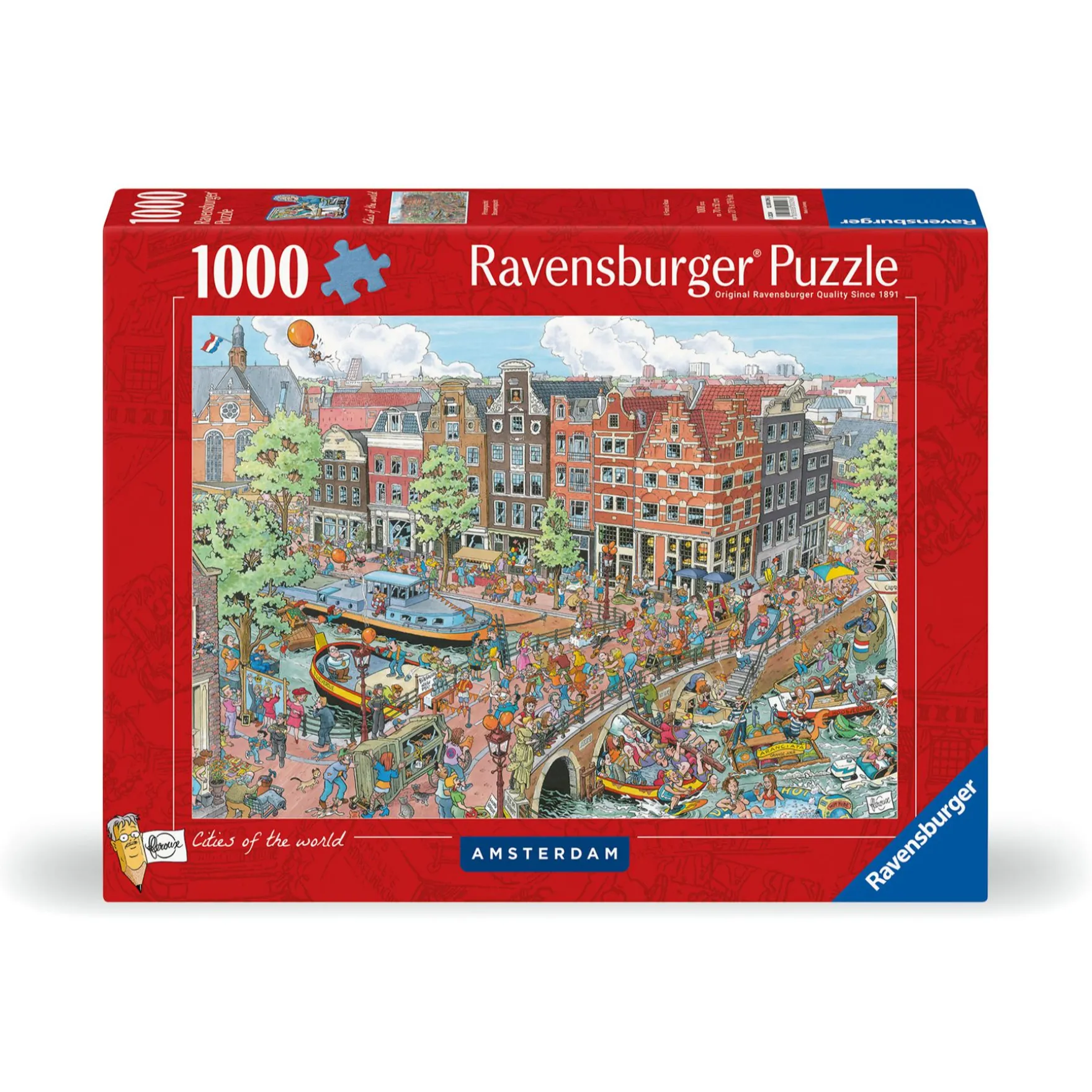 Ravensburger puzzel fleroux amsterdam 1000 stukjes