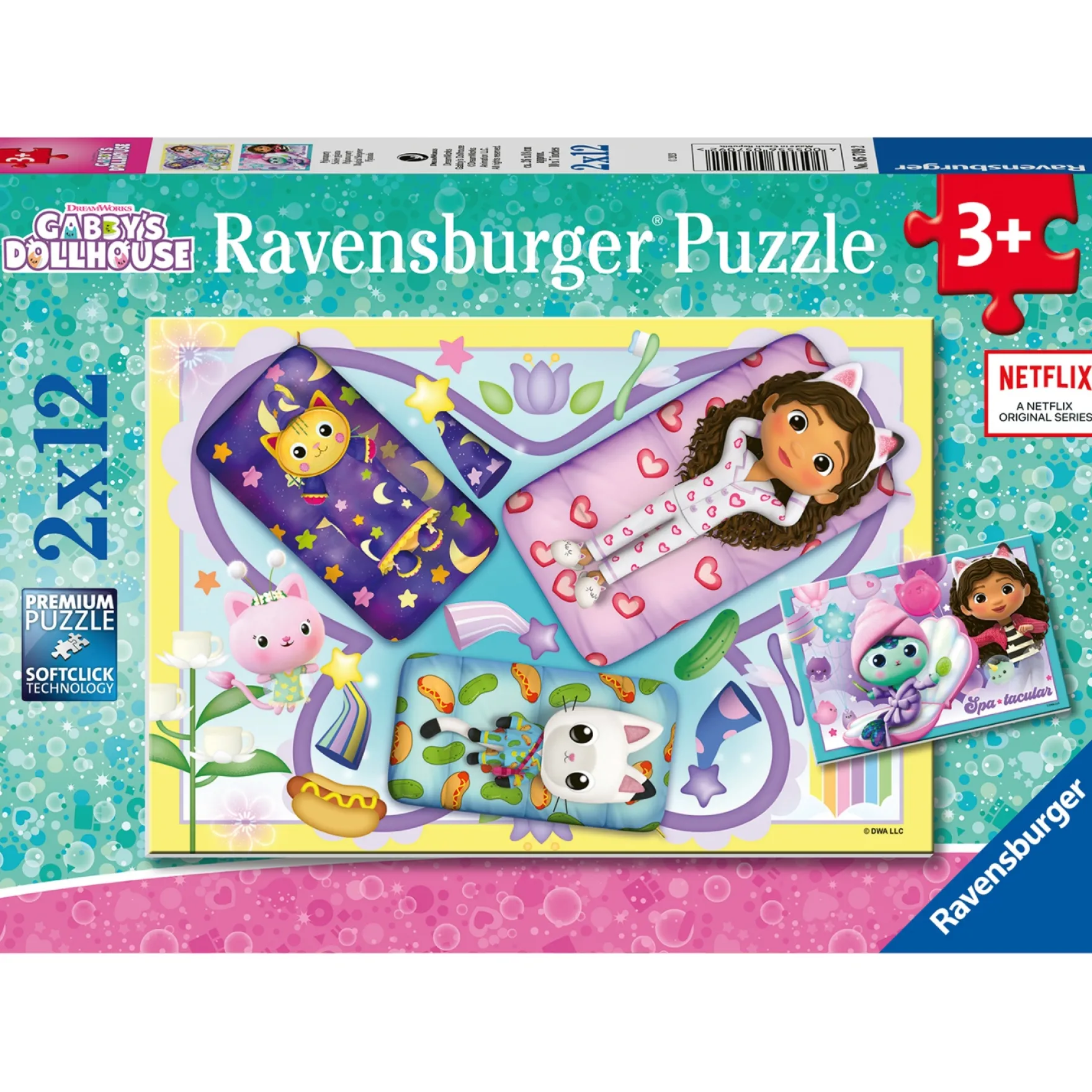 Ravensburger puzzel Gabby's Dollhouse 2x12 stukjes