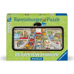 Ravensburger puzzel rear view verkeerschaos 1000  stukjes