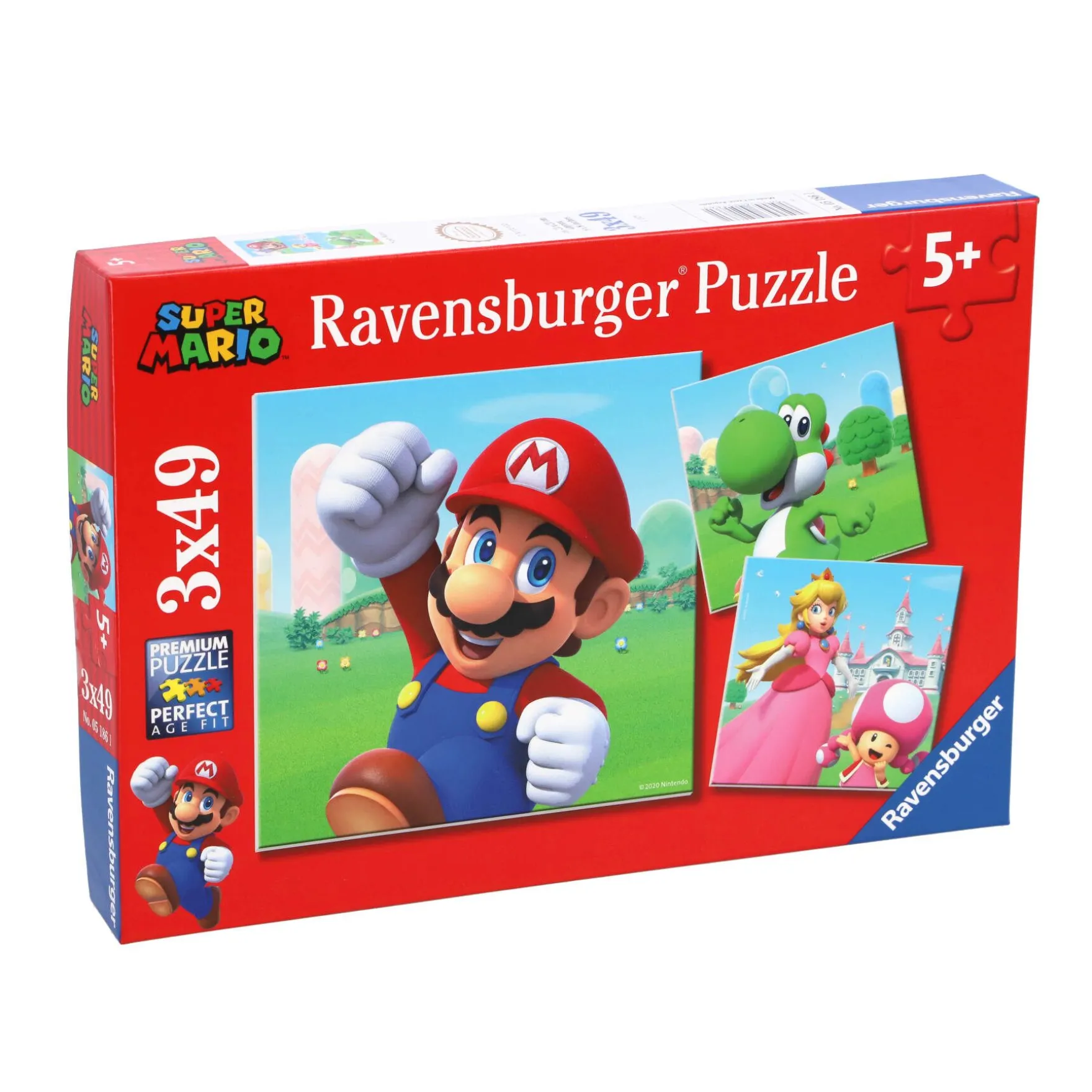 Ravensburger puzzel Super Mario 3 x 49 stukjes