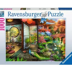 Ravensburger puzzel theehuis in Japanse tuin 1000 stukjes