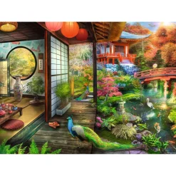 Ravensburger puzzel theehuis in Japanse tuin 1000 stukjes