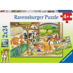 Ravensburger puzzel Vrolijk Boerderijleven  2x24 Stukjes