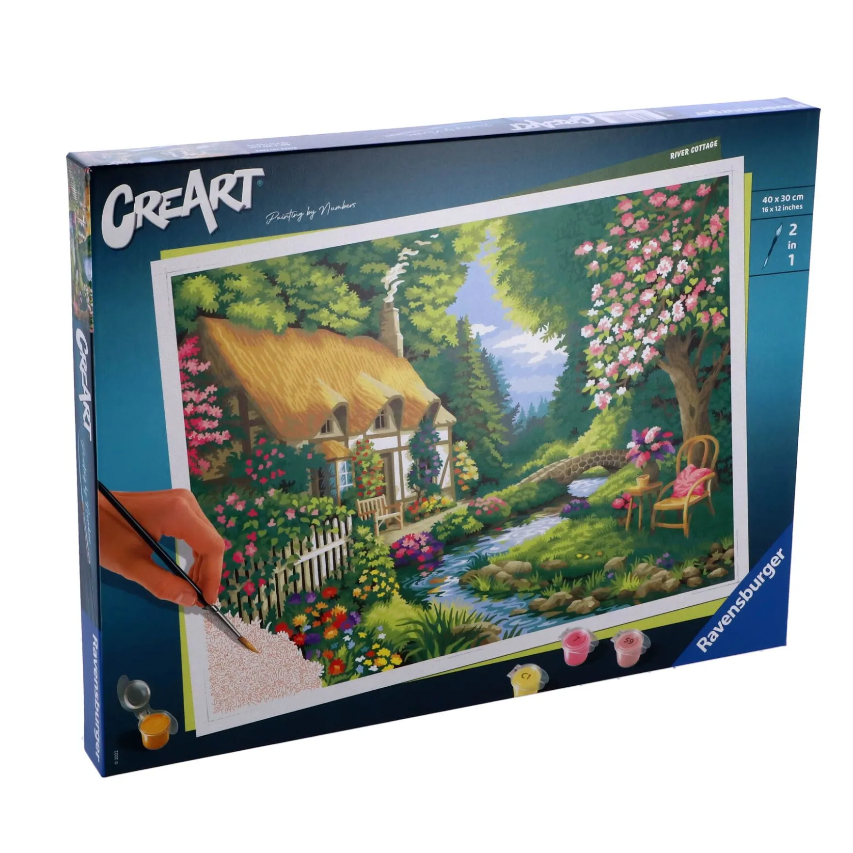 Ravensburger schilderen op nummer cottage garden