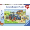 RavensburgerPuzzel Bouwplaats Boerderij 2X12 Stuks