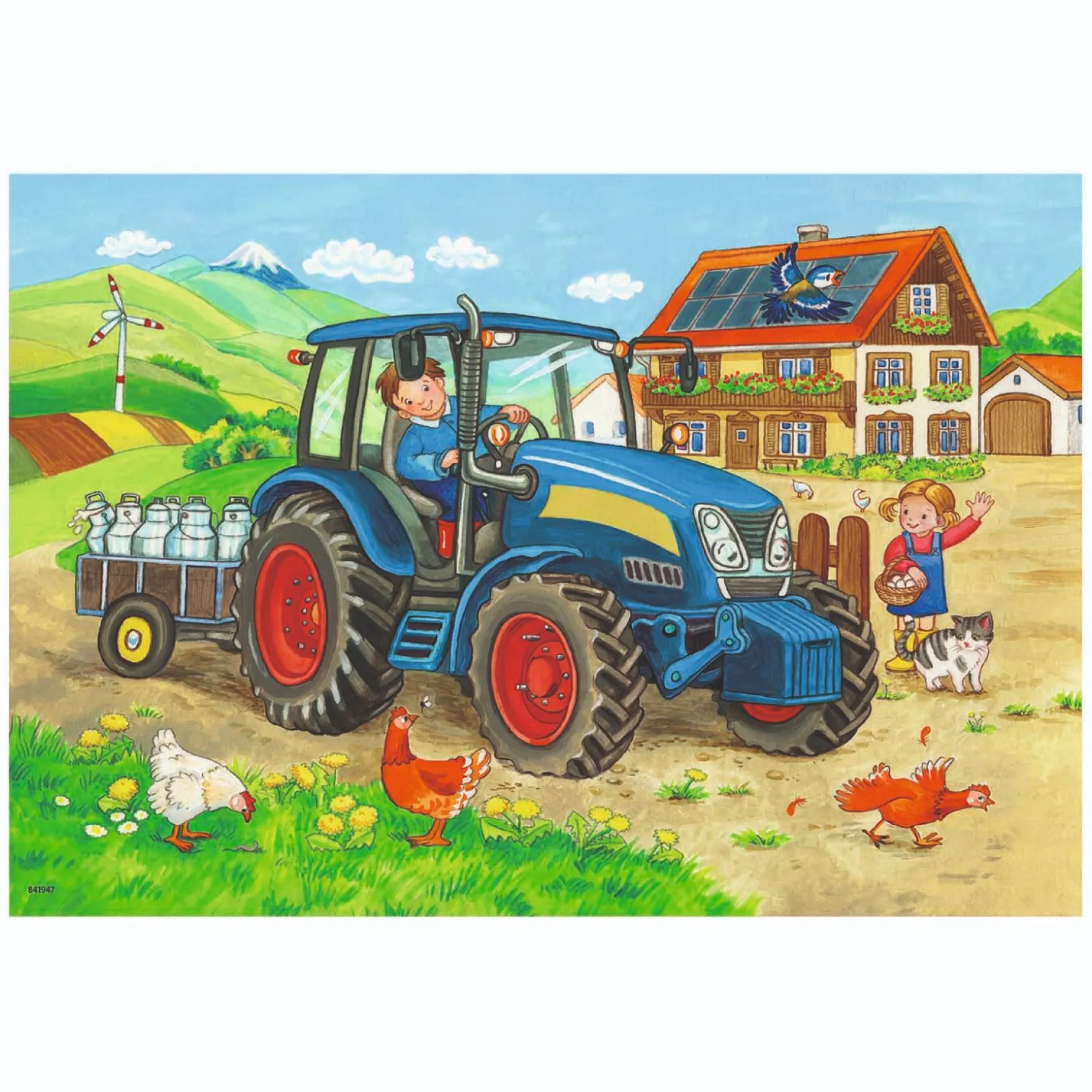 RavensburgerPuzzel Bouwplaats Boerderij 2X12 Stuks
