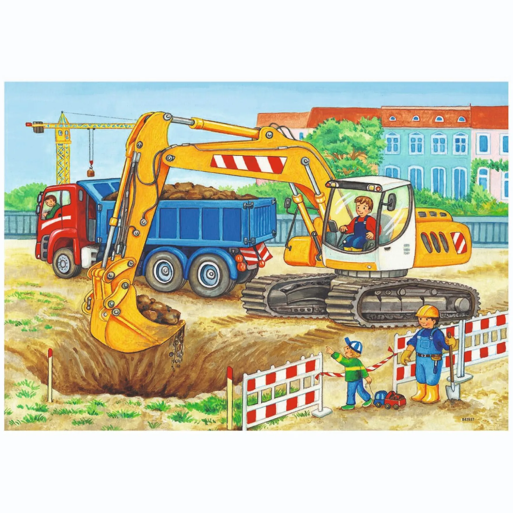 RavensburgerPuzzel Bouwplaats Boerderij 2X12 Stuks