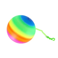 Regenboogbal met koord