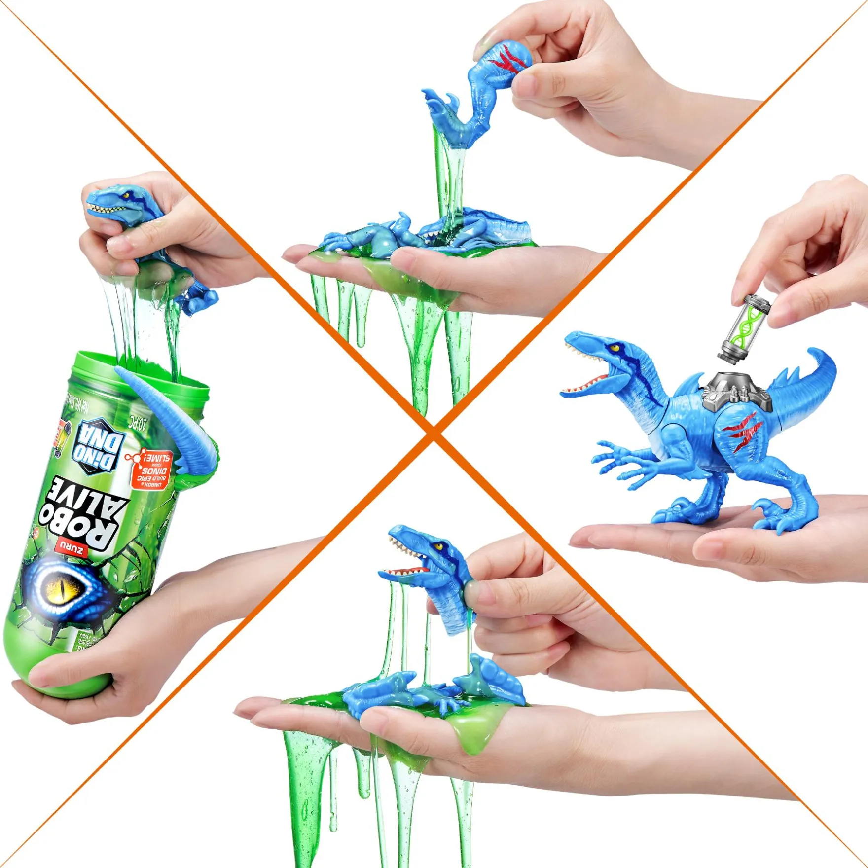 Robo Alive Dna Dino Speelset In Tube Assorti