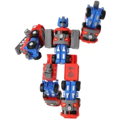 Robot transformeerbaar mega rood/blauw