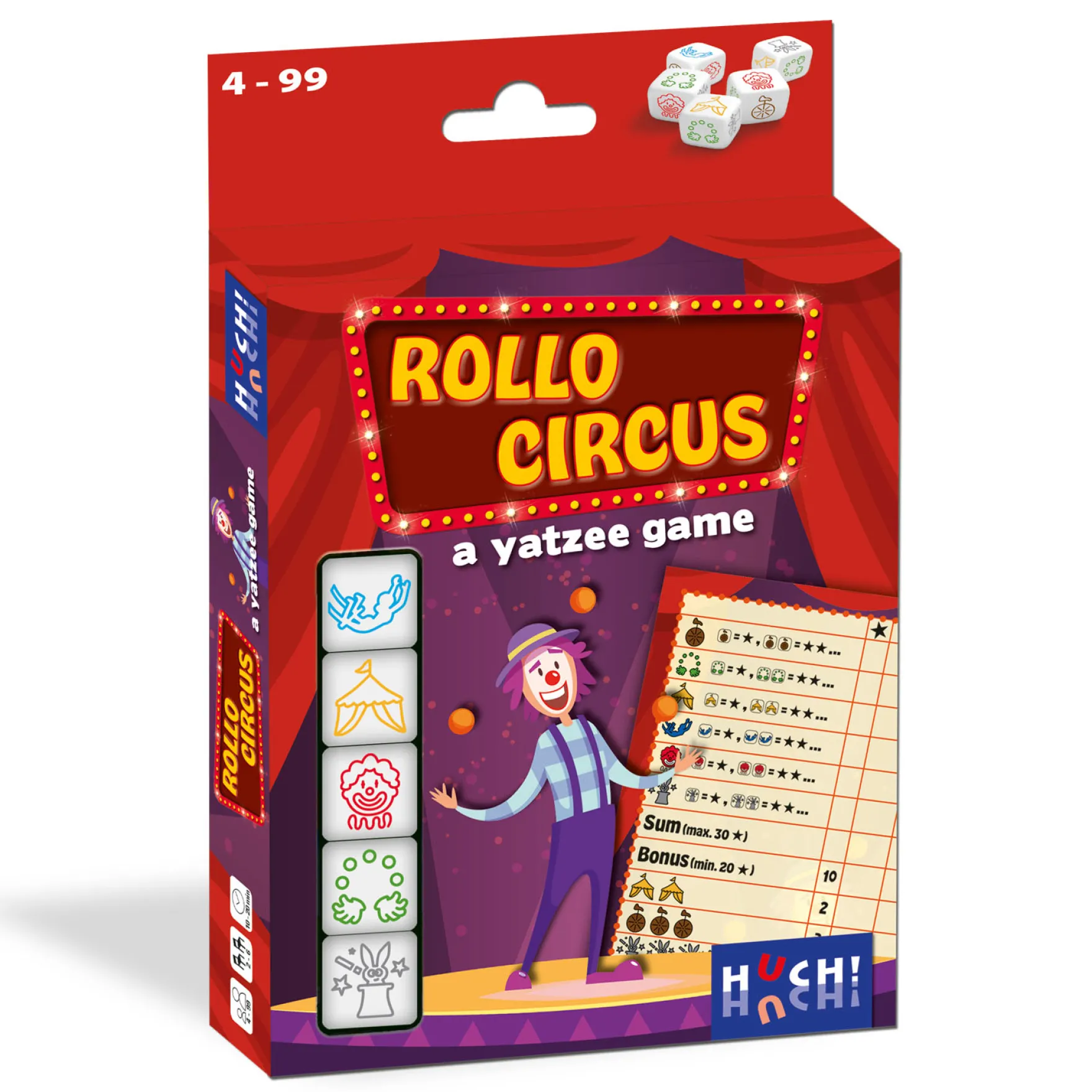 Rollo A Yatzee Game - Circus - Dobbelspel
