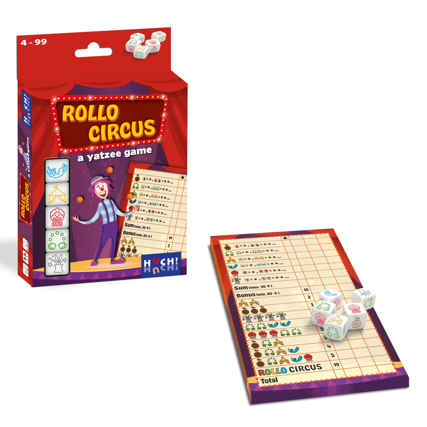 Rollo A Yatzee Game - Circus - Dobbelspel